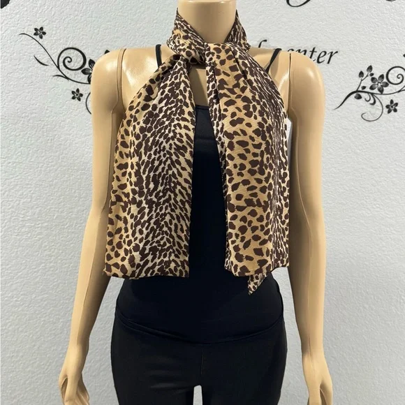Animal Print Rectangular Scarf - Picture 2 of 4